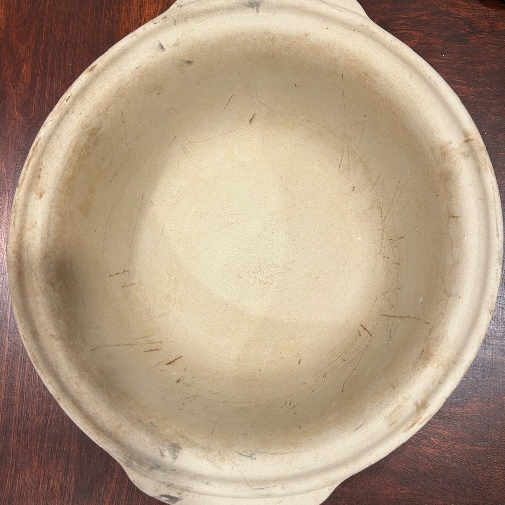 Pampered Chef Stoneware Baking Dish - Cream